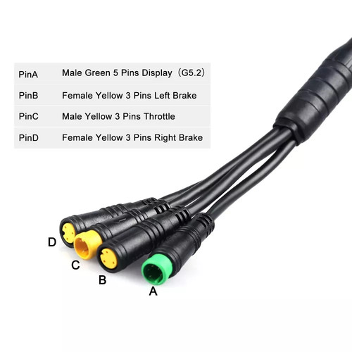 Bafang wiring for 1t4 cable - 1t4,