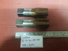 3/4" x 14 Gas taper and bottom taps made by Warrior LEFT HAND 