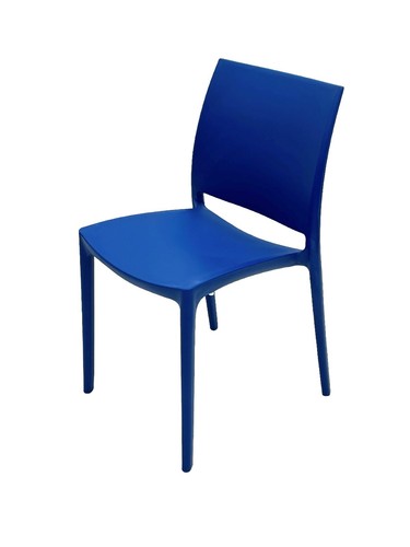 Blue stacking chairs - blue, chairs,