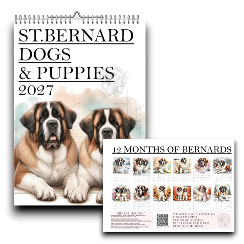 Bernard dog calendar - st.,