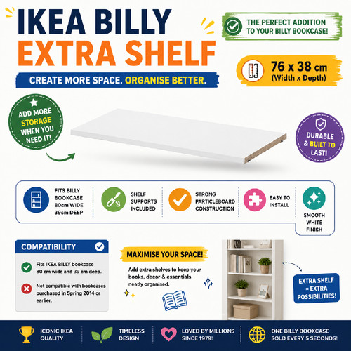 Ikea billy extra shelf - billy,