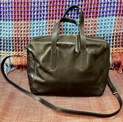 Fossil black leather sydney - fossil,