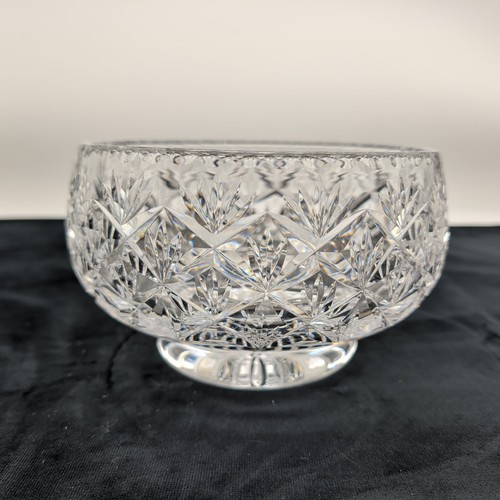 Cut crystal footed serving - crystal,