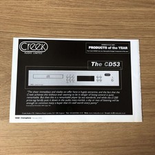 GRAM214 MAGAZINE ADVERT 5X8 CREEK AUDIO LTD: THE CD53