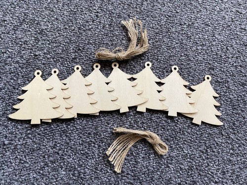 Wooden christmas tree - 9x,