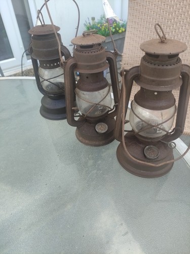 Three storm lanterns - three,