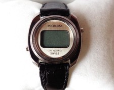 Vintage Microma Swiss Made New Old Stock Digital Ladies watch Spare/Repair