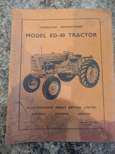 Allis chalmers ed40 tractor - allis,