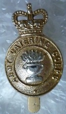 Staybrite Army Catering Corps Cap Badge QC EIIR Slider maker Gaunt Anodised