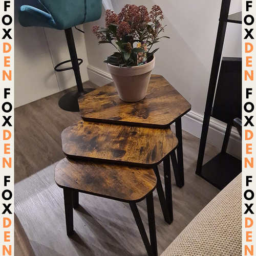 Rustic nesting coffee table - rustic,