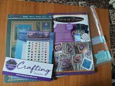 Crafting With Hunkydory  6"x6"heart Embossing Folder, Gems, Cardstock Toppers