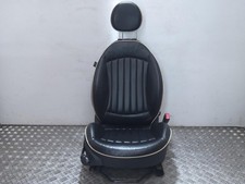 MINI R55 R56 R57 2007-2014 Right Offside Drivers Front Black Lounge Leather Seat