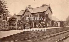 Sleights LNER Railway Station Yorkshire circa 1905 / 1910 Vintage Postcard