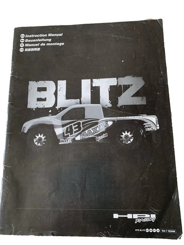 Hpi blitz instruction - blitz, manual