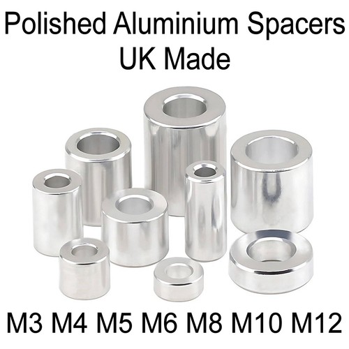 Polished aluminium spacers - aluminium,