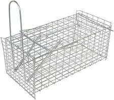 Humane Rat Trap Cage, Alloy Steel, Spring Loaded, Reusable, by Fixman, New