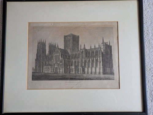 York minster framed etching - minster,