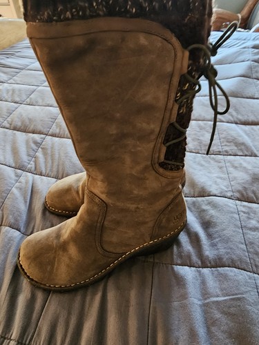 Ugg kensington leather boots - leather,