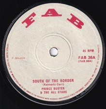 70s Reggae PRINCE BUSTER south of the border 1972 UK 7" Vinyl 45 N Mint