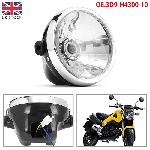 Motorcycle head lamp - lamp, amber