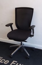 Sidiz black mesh & Chrome operator chairs