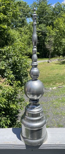 Vintage steel roof finial - 28",