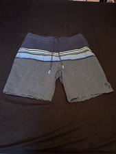 Men’s Fat Face Swim Shorts Blue / Light Green Size Large Good Used Condition