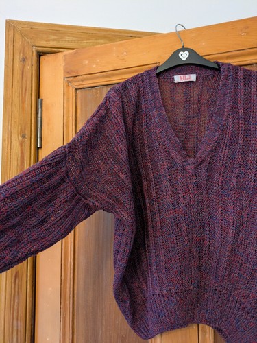 Peal vintage neck drop - v,