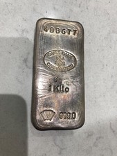 1 kilo silver bullion bar