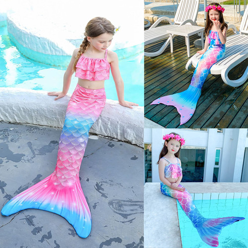 Kids girls swimming mermaid - kids,