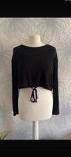 Primark black over sized crop
