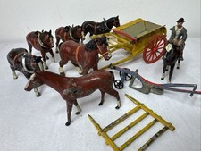 Britains Lead Horses, Cart