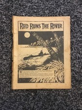 VINTAGE COMMANDO COMIC No 8 RED RUNS THE RIVER 1961 MISSING COVER PAGES