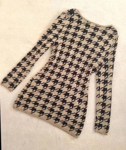 Nina leonard houndstooth knit - nina,