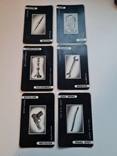 Cluedo Vintage Weapons Cards 1965 Original Waddingtons Full 6 Cards,used spares