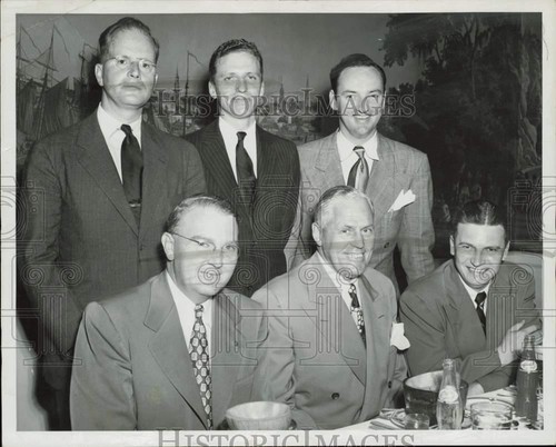 1949 press photo - press, luncheon