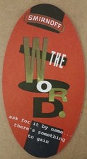Rare Smirnoff Beer Mat