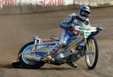 TONY RICKARDSSON--SPEEDWAY GRAND PRIX--2004-12X8--ACTION--SPEEDWAY PHOTO