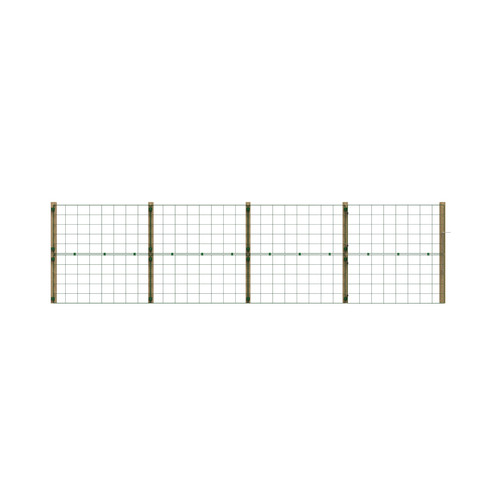 Garden metal fencing permanent - fencing,