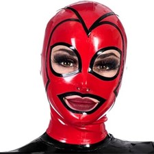 Red Latex Hood with Back