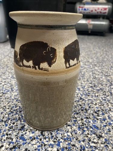Dakota stoneware bison - stoneware,
