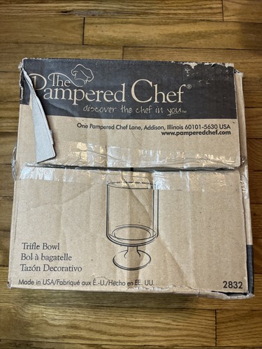 Pampered chef trifle bowl - chef,