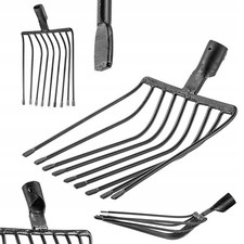 9-tine Steel Garden Forks for