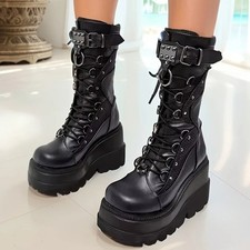 Goth Platform Boots Women Punk