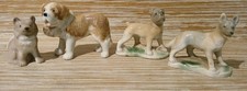 4 x Vintage 1950's Wade Whimsies Dogs Saint St. Bernard Boxer Alsation (B.15)