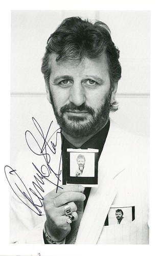 Ringo starr signed photograph - ringo,