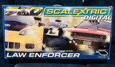 SCALEXTRIC Digital set C1310: LAW ENFORCER. 3 Digital Cars & Extra Lap Counter!!