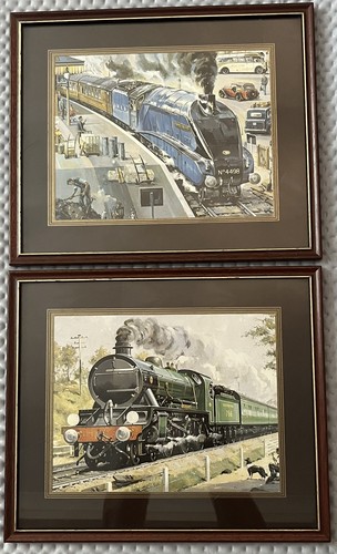 Set framed british steam - of, 2
