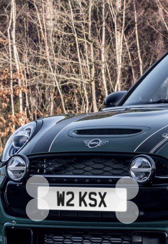 Private number plate w2ksx - number,