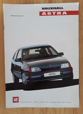 Vauxhall Astra Brochure 1990 -